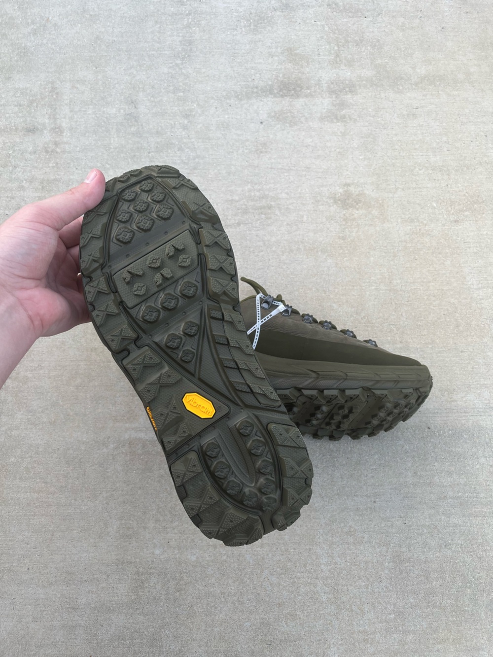 HOKA TOR SUMMIT Hiking and Running Sneakers Moss Spruce Green size 11 - Picture 4 of 8